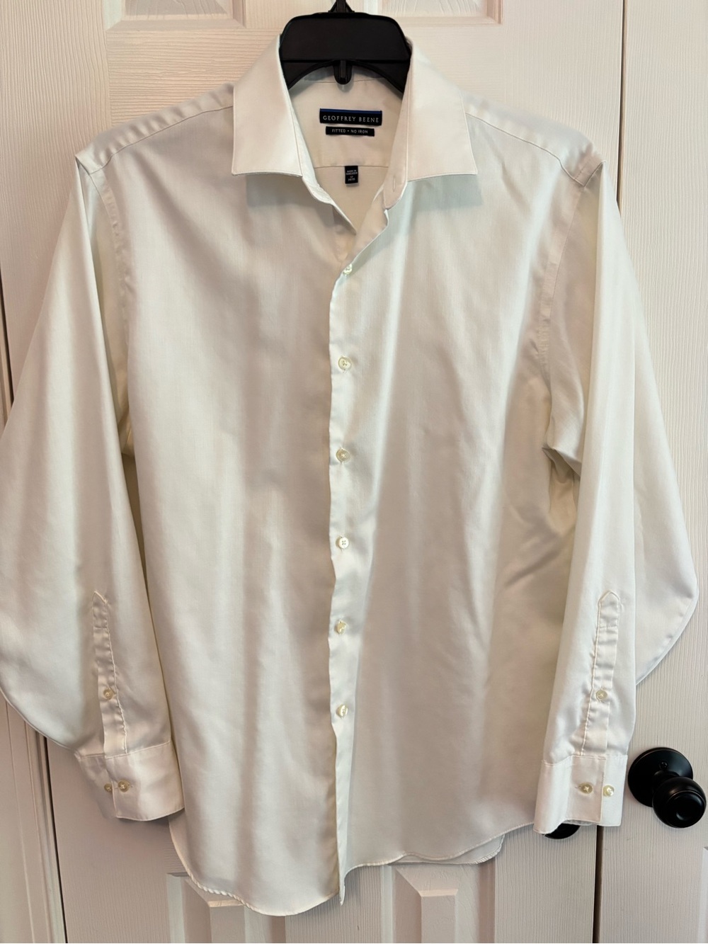 Geoffrey Beene Men's Cream Dress Shirt